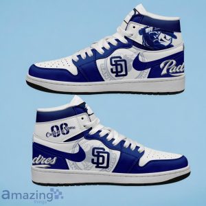 San Diego Padres MLB Air Jordan Hightop Custom Number & Name Trending Shoes Product Photo 1