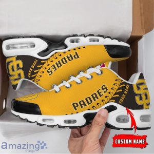 San Diego Padres MLB Custom Name TN Sport Shoes Exclusive Design For Fan Club Product Photo 2