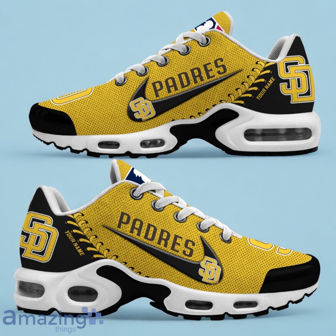 San Diego Padres MLB TN Sport Shoes Custom Name Perfect Gift image San Diego Padres MLB TN Sport Shoes Custom Name Perfect Gift Product Photo 2