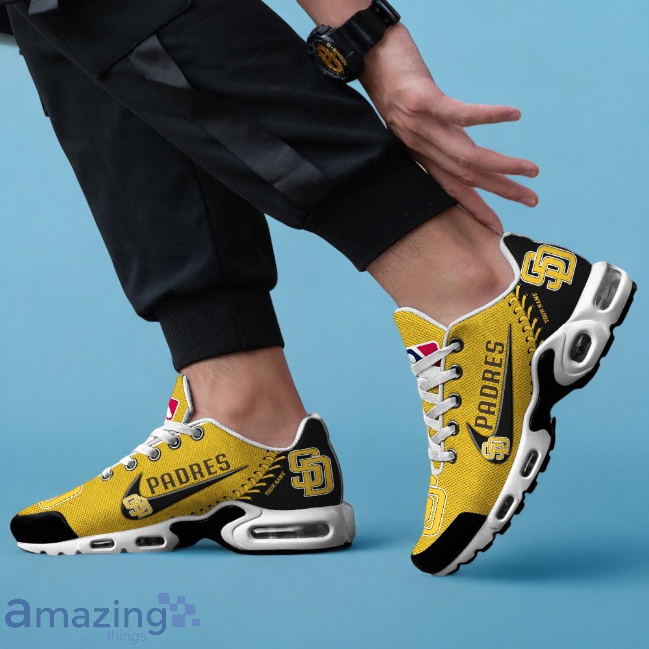 San Diego Padres MLB TN Sport Shoes Custom Name Perfect Gift image San Diego Padres MLB TN Sport Shoes Custom Name Perfect Gift Product Photo 3