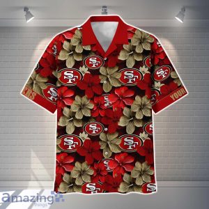 San Francisco 49ers NFL Flower Hawaiian Shirt Custom Name Gift Ideas For Men Women Product Photo 2