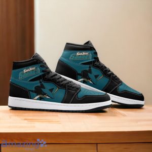 San Jose Sharks Air Jordan Hightop Shoes Special Gift For Fans Product Photo 2