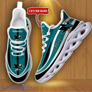 San Jose Sharks NHL Personalized Max Soul Shoes Cherish Every Step Product Photo 2