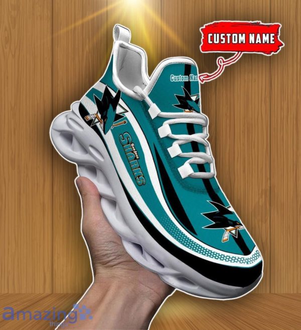 San Jose Sharks NHL Personalized Max Soul Shoes Cherish Every Step Product Photo 3
