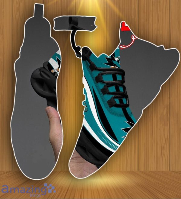 San Jose Sharks NHL Personalized Max Soul Shoes Cherish Every Step Product Photo 1