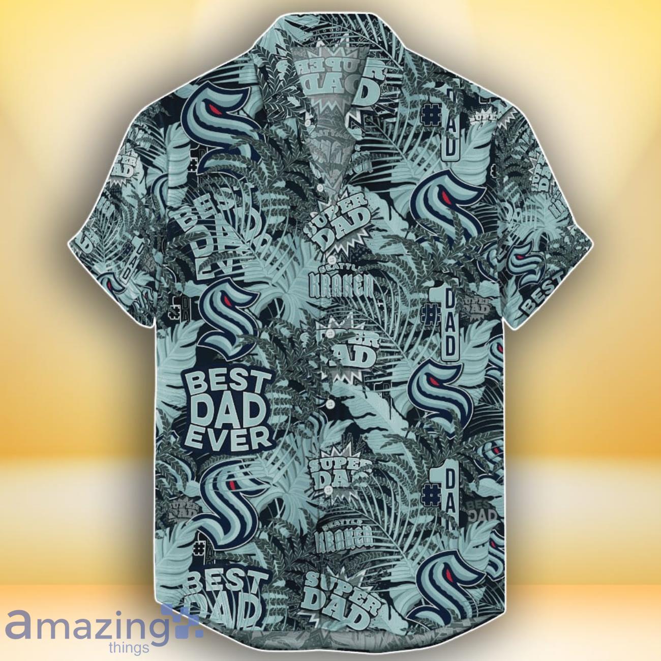 Seattle Kraken NFL Hawaiian Shirt Special Gift For Father's Days Product Photo 1