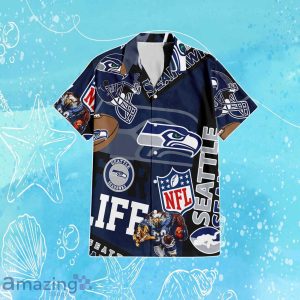 Seattle Seahawks NFL Combo Hawaiian Shirt & Short Trending Gift For Fans Product Photo 2