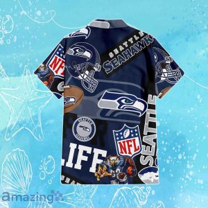 Seattle Seahawks NFL Combo Hawaiian Shirt & Short Trending Gift For Fans Product Photo 3