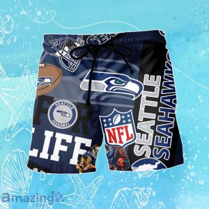 Seattle Seahawks NFL Combo Hawaiian Shirt & Short Trending Gift For Fans Product Photo 4