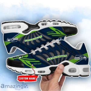 Seattle Seahawks NFL Custom Name TN Sport Shoes Air Glide Runners For Fans Product Photo 2