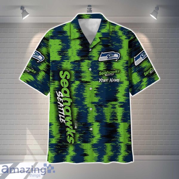 Seattle Seahawks NFL Hawaiian Shirt Vintage Custom Name For Fans Product Photo 2