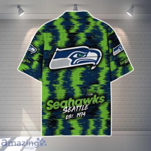 Seattle Seahawks NFL Hawaiian Shirt Vintage Custom Name For Fans image Seattle Seahawks NFL Hawaiian Shirt Vintage Custom Name For Fans Product Photo 3