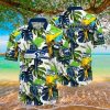 Seattle Seahawks NFL Parrot and leaves 3D Hawaiian Shirt For Men And Women