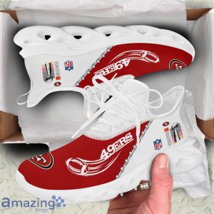 SF 49Ers Superbowl Champions Sport Sneakers Max Soul Shoes Gifts For Fans Product Photo 2
