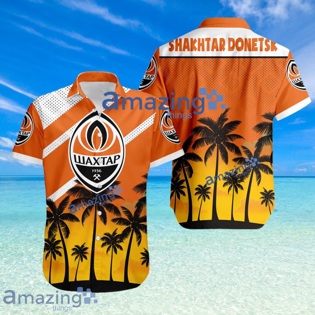 Shakhtar Donetsk FC Logo Button Down Hawaiian Shirt Hip Summer Trend Product Photo 1