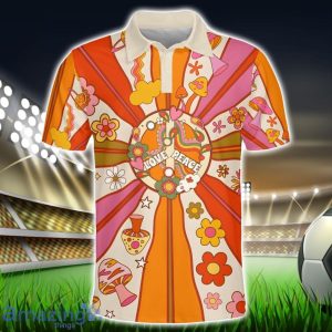 Soulful Peace Polo Shirt Hippie Designs Polo Shirt Gift For Golf Lover Product Photo 1