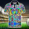 Spectral Tranquility Experience Polo Shirt Hippie Designs Polo Shirt Gift For Golf Lover