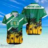 Sporting Lisbon FC Logo Button Down Hawaiian Shirt Hip Summer Trend
