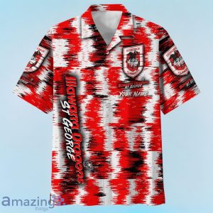 St. George Illawarra Dragons NRL Hawaiian Shirt Special Design Custom Name Product Photo 2