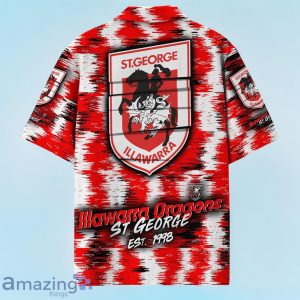 St. George Illawarra Dragons NRL Hawaiian Shirt Special Design Custom Name Product Photo 3