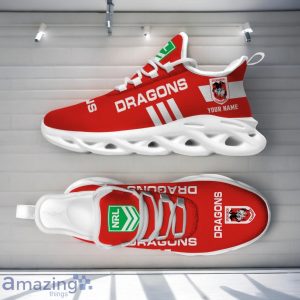 St. George Illawarra Dragons NRL Max Soul Shoes Custom Name Gift For Fans Product Photo 2