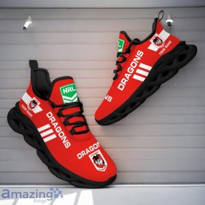 St. George Illawarra Dragons NRL Max Soul Shoes Custom Name Gift For Fans Product Photo 3
