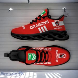 St. George Illawarra Dragons NRL Max Soul Shoes Custom Name Gift For Fans Product Photo 4