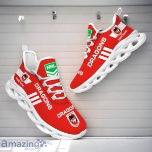 St. George Illawarra Dragons NRL Max Soul Shoes Custom Name Gift For Fans Product Photo 1