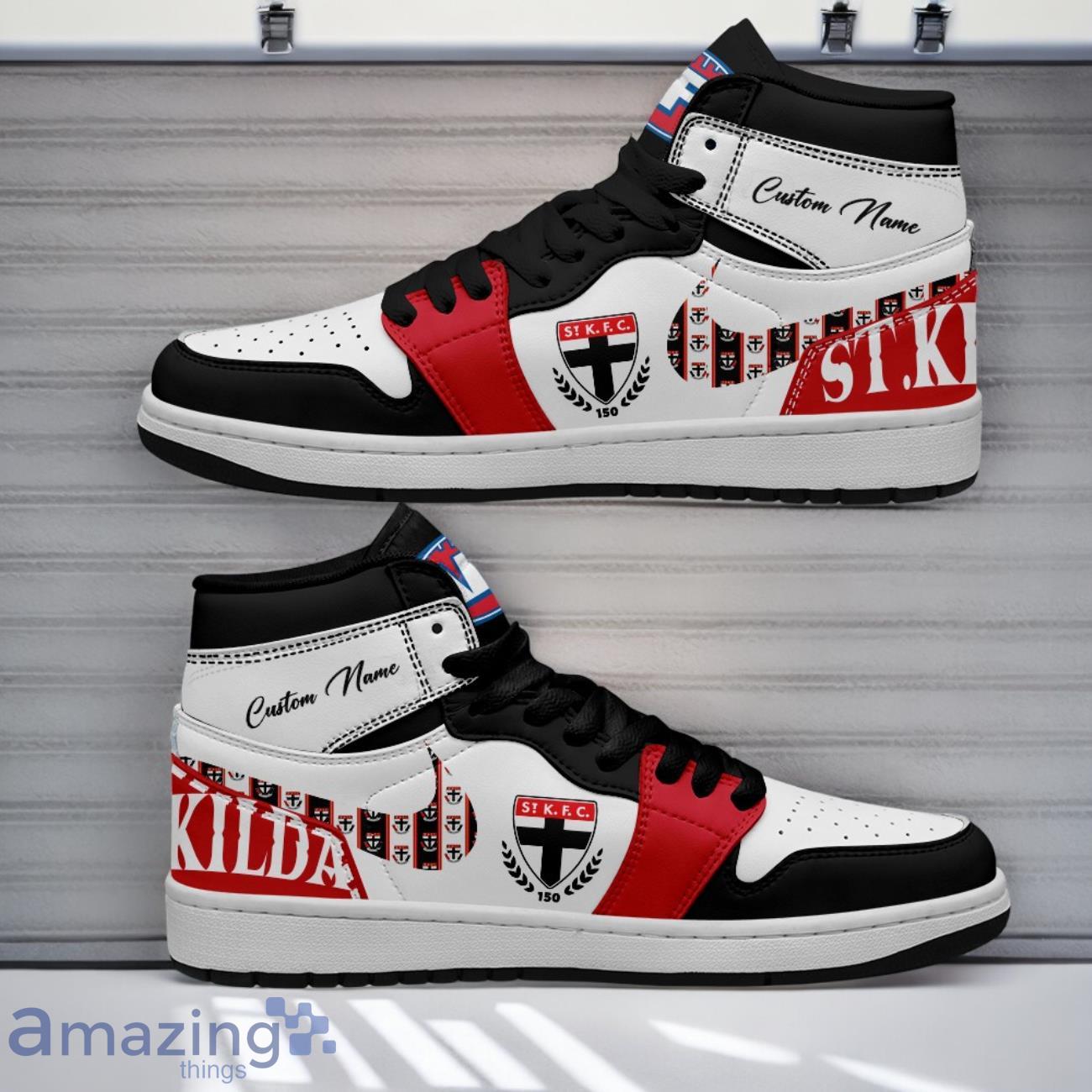 St. Kilda Saints AFL Air Jordan Hightop Shoes Custom Name Gift For Fans Product Photo 1