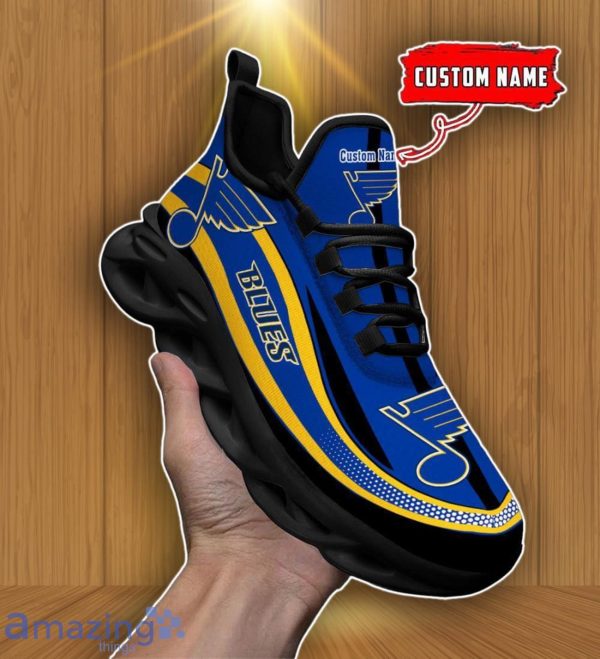 St Louis Blues NHL Personalized Max Soul Shoes Cherish Every Step Product Photo 1