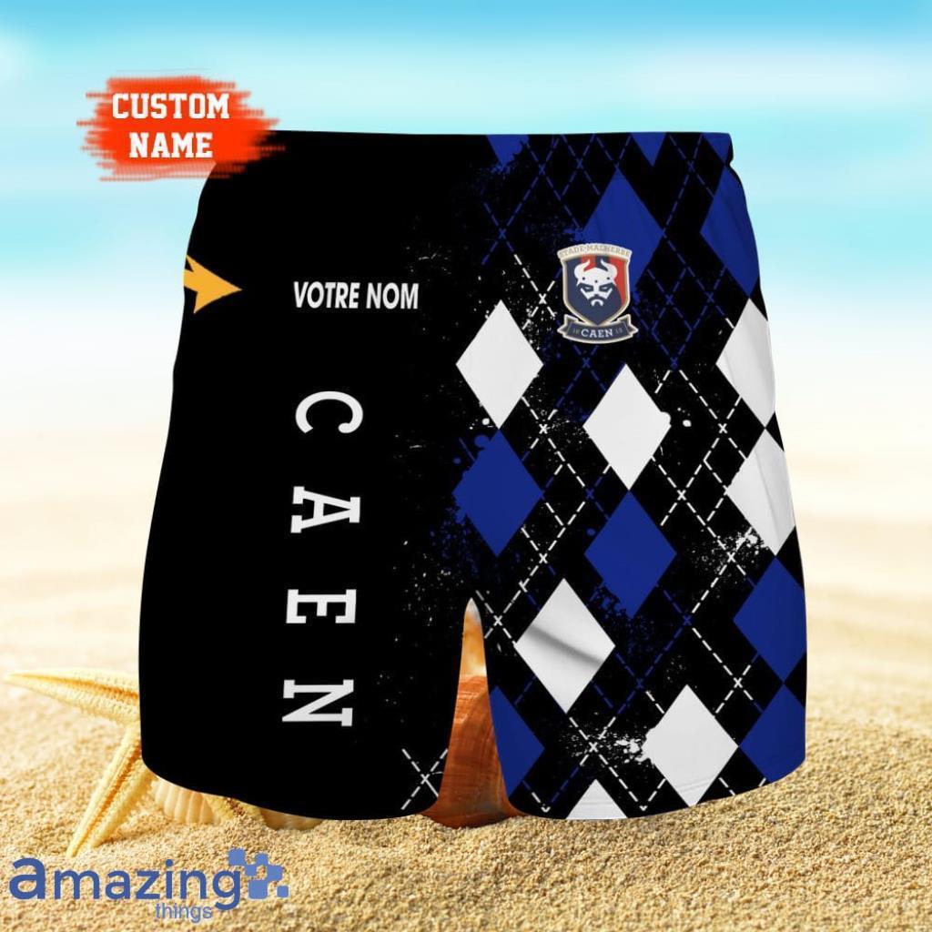 Stade Malherbe Caen Logo Print 3D Short Hawaiian Custom Name Trending Summer For Men image Stade Malherbe Caen Logo Print 3D Short Hawaiian Custom Name Trending Summer For Men Product Photo 1