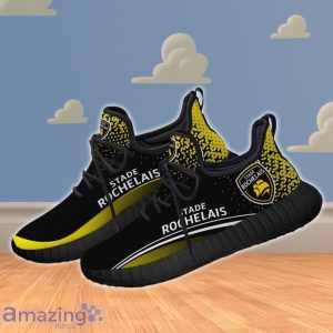 Stade Rochelais Rugby Black And Yellow Reze Shoes Sneaker Special Gift Product Photo 2