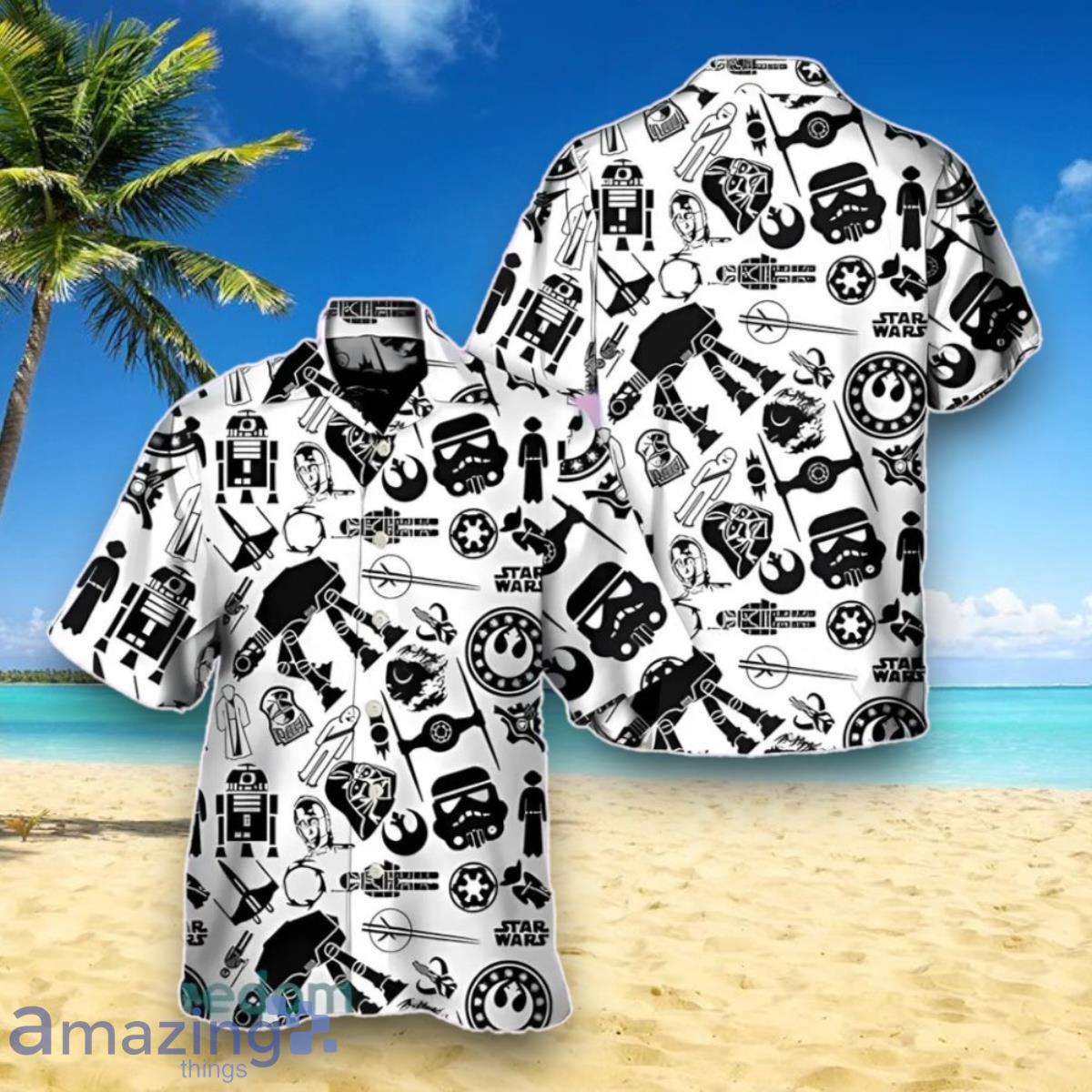 Star Wars Stick Cool Hawaiian Shirt Impressive Gift For Star Wars Movie Fans image Star Wars Stick Cool Hawaiian Shirt Impressive Gift For Star Wars Movie Fans Product Photo 1