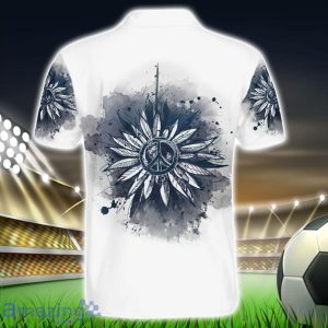 Sunlit Blooms Polo Shirt Hippie Designs Polo Shirt Gift For Golf Lover Product Photo 2