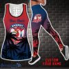 Sydney Roosters NRL Combo Hollow Tank Top and Leggings Custom Name Gift For Women