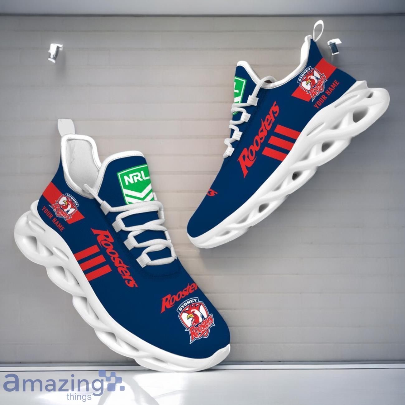Sydney Roosters NRL Max Soul Shoes Custom Name Gift For Fans image Sydney Roosters NRL Max Soul Shoes Custom Name Gift For Fans Product Photo 1