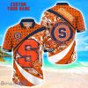 Syracuse Orange Custom Name Floral Hawaiian Shirt Summer Beach Shirt For Fans
