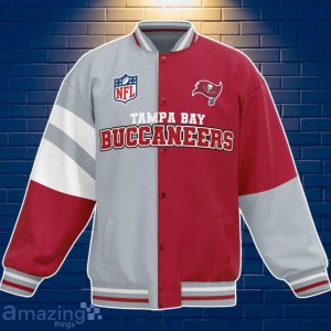 Tampa Bay Buccaneers Baseball Jacket Custom Number & Name Youth Style For Fans image Tampa Bay Buccaneers Baseball Jacket Custom Number & Name Youth Style For Fans Product Photo 3