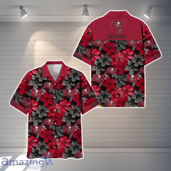 Tampa Bay Buccaneers NFL Flower Hawaiian Shirt Custom Name Gift Ideas For Men Women Product Photo 1