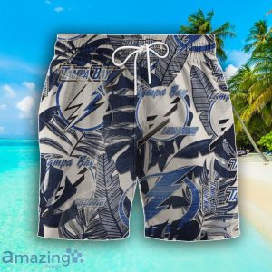 Tampa Bay Lightning Set Hawaiian Shirt And Shorts Combo Retro Style For Fans Product Photo 3