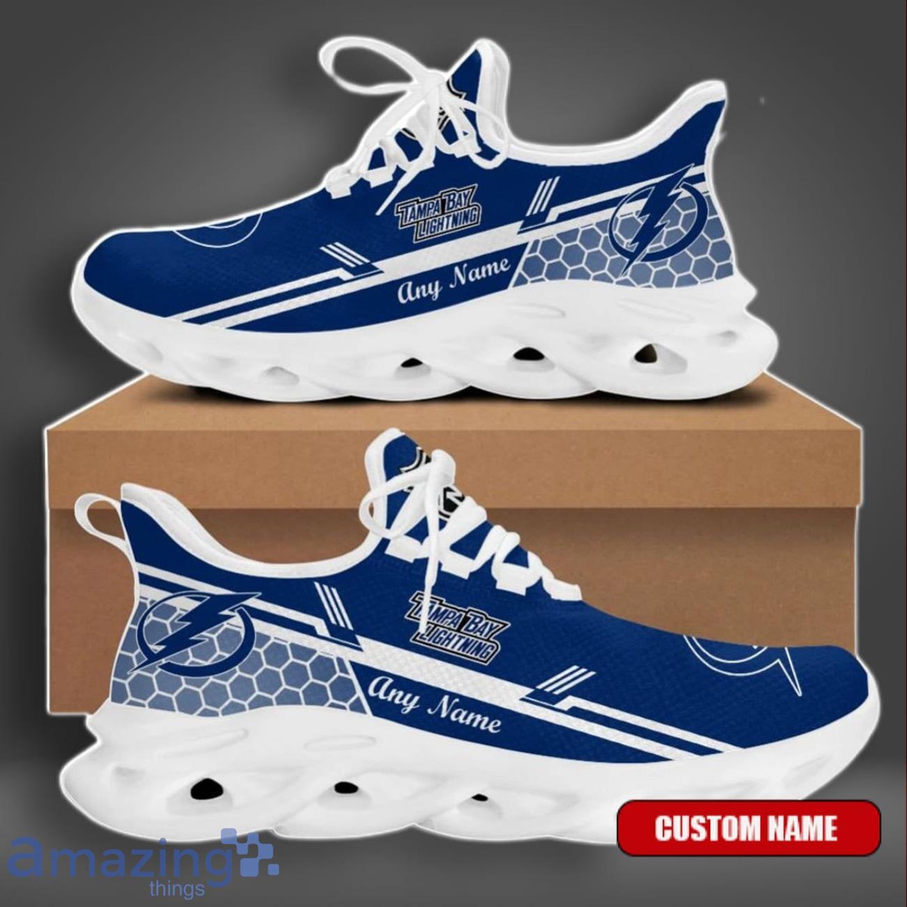 Tampa Bay Lightning Special Custom Name Max Soul Shoes Leading The Trend Of Sport Sneakers image Tampa Bay Lightning Special Custom Name Max Soul Shoes Leading The Trend Of Sport Sneakers Product Photo 1