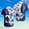Tampa Bay Rays Logo Snoopy Pattern Tropical Button Down Hawaiian Shirt