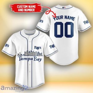 Tampa Bay Rays MLB Custom Number & Name Baseball Jersey For Fans Product Photo 1