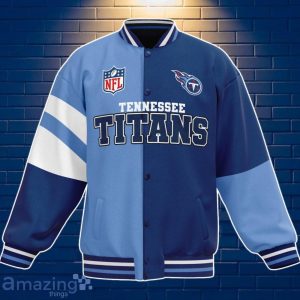 Tennessee Titans Baseball Jacket Custom Number & Name Youth Style For Fans Product Photo 3