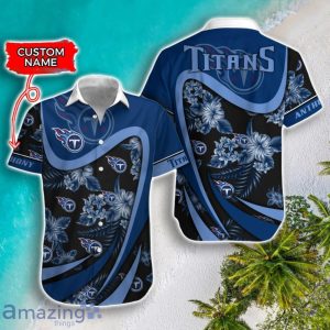Tennessee Titans NFL Floral Hawaiian Shirt And Shorts Custom Name Casual Comfort Combo For Fans Product Photo 2