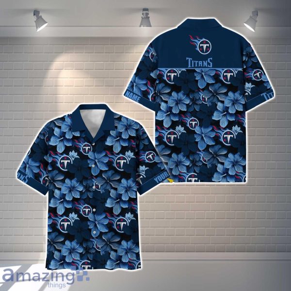 Tennessee Titans NFL Flower Hawaiian Shirt Custom Name Gift Ideas For Men Women Product Photo 1
