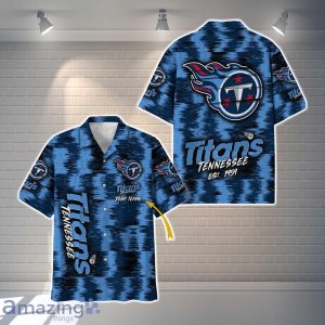 Tennessee Titans NFL Hawaiian Shirt Vintage Custom Name For Fans Product Photo 1