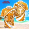 Tennessee Volunteers Custom Name Floral Hawaiian Shirt Summer Beach Shirt For Fans