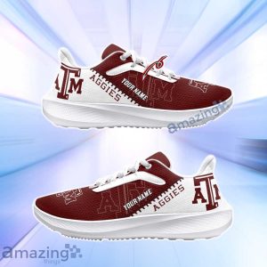 Texas A&M Aggies NCCA Air Mesh Running Shoes Custom Name New Design Product Photo 2