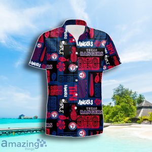 Texas Rangers Fish Pineapple Pattern Hawaiian Shirt Summer Gift For Men Women image Texas Rangers Fish Pineapple Pattern Hawaiian Shirt Summer Gift For Men Women Product Photo 2
